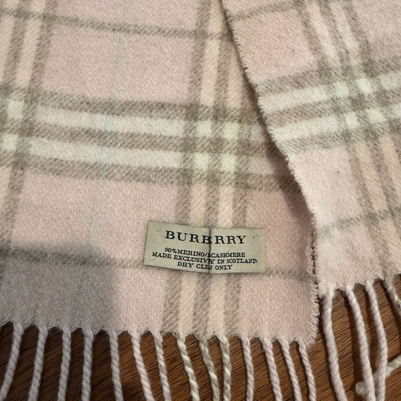 Burberry Pink Plaid Women's Scarf - Picture 2 of 5